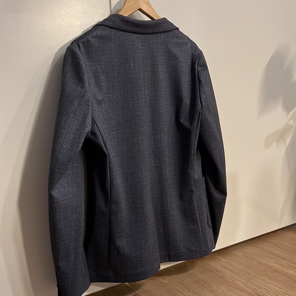 New Perry Ellis Slim Fit Suit Jacket Blazer - Grey/Blue - 38 Regular - Picture 2 of 7